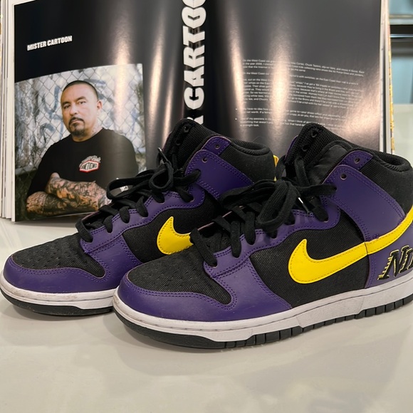 Nike Sb Lakers Collab 8.5 mens - Picture 1 of 3